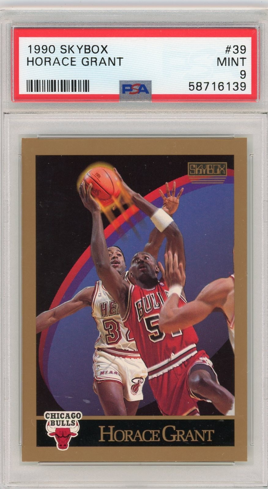 Horace Grant 1990 Skybox #39 PSA 9 Mint Low Pop