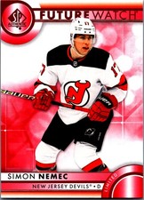 2023-24 SP Authentic #191 Simon Nemec Limited Red Future Watch
