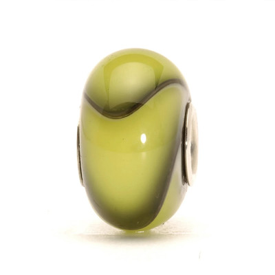 Authentic Trollbeads Sterling Silver Green Armadillo Bead 61320