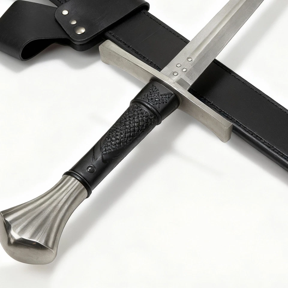 SD 43 pulgadas BTX Flor de Guerra Dos Espadas 1060 Hoja de Acero al Carbono Acero Inoxidable Stee Foto 2 de 4