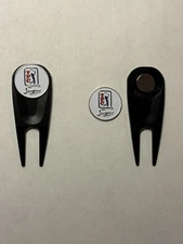 TPC Sawgrass 1" Coin Golf Marker & Ergonomic Pocket Golf Divot Tool - A Beauty!