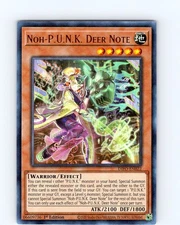 Yu-Gi-Oh TCG Noh-P.U.N.K. Deer Note DIFO-EN022 1st Edition Ultra Rare Card NM