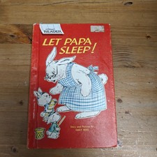 1963 LET PAPA SLEEP Easy Reader Wonder Books by Emily Reed - Vintage