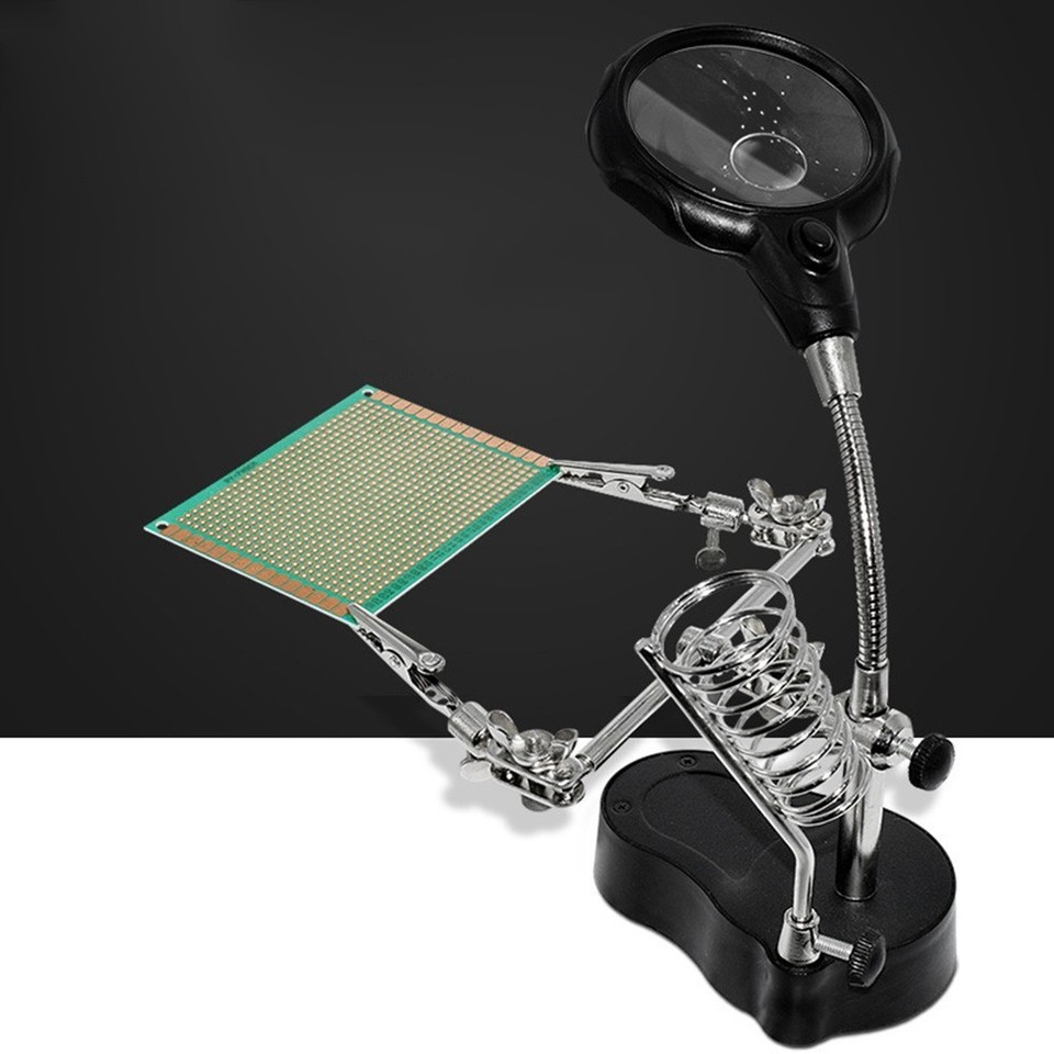 Adjustable Portable Helping Hands Station for Soldering and Craftwork ...