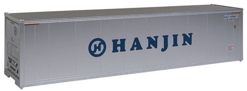 Contenedor frigorífico lateral liso Walthers 949-8358 HO Hanjin 40' Hi Cube | Condition: New