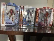 Marvel Select  Diamond Select Lot of 3 Iron Man Iron Patriot