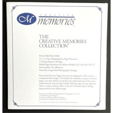 Creative Memories NIP 12x12 Old Style PAGE PROTECTORS 15 count