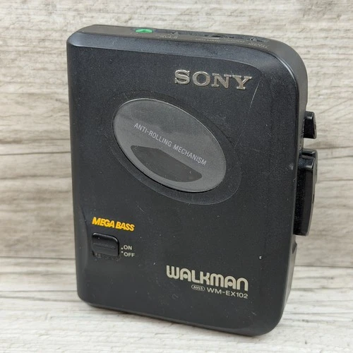 Sony Walkman WM-EX102 Cassette Player Mega Bass Portable Music Player Black