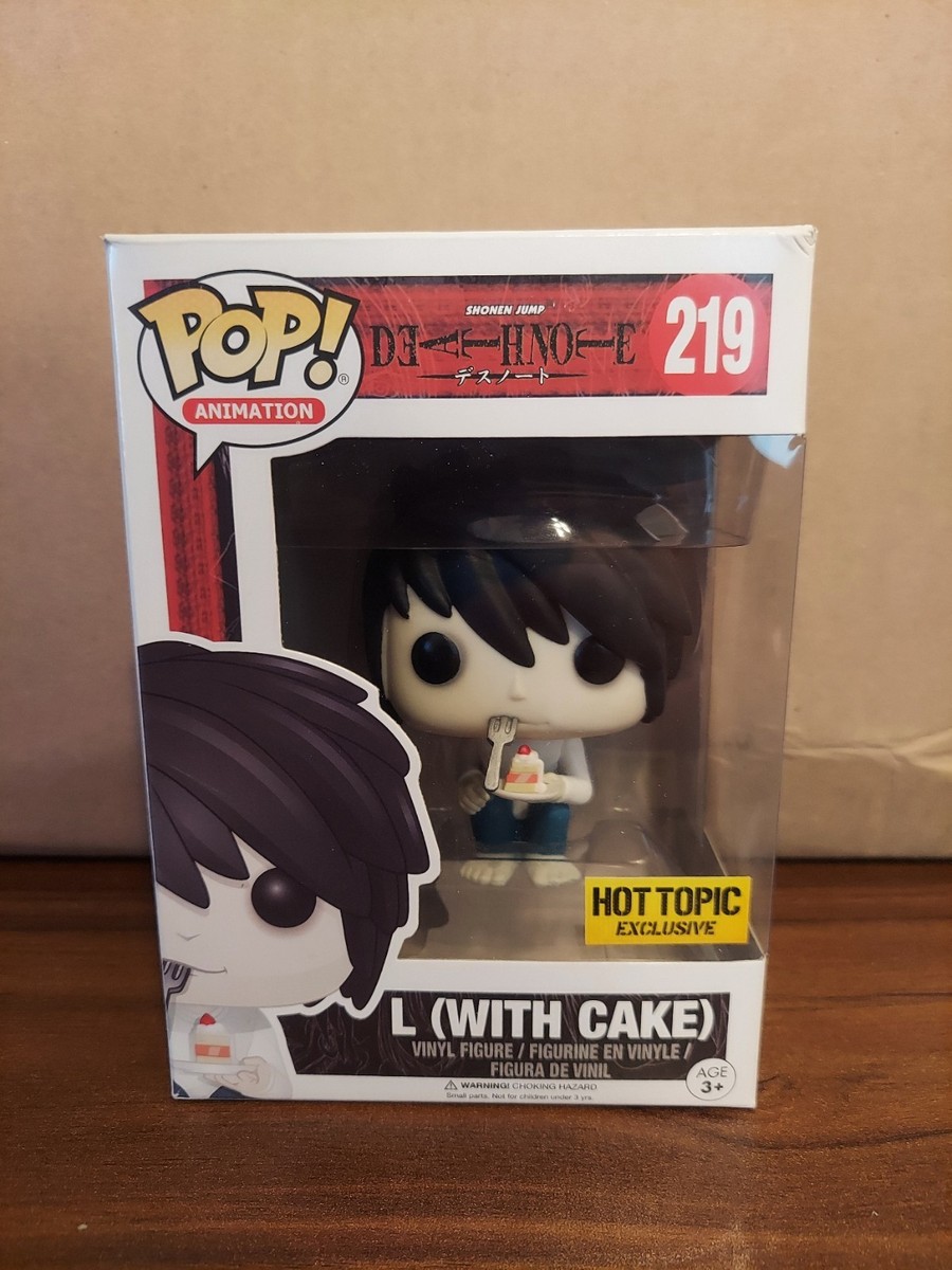 Funko Pop! Death Note - L (With Cake) #219 Hot Topic Exclusive w