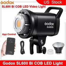US Godox SL60IIBi 75W COB Bi-Color LED Video Light 2800-6500K Bowens Mount