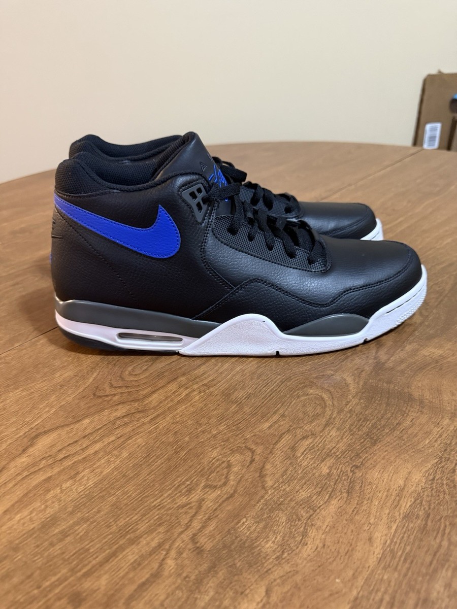 Nike Flight Legacy Leather Black Blue Men Sz 15 (No Crease) | eBay
