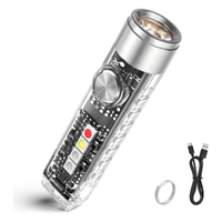Jeebel Mini Taschenlampe 400 Lumen USB Wiederaufladbar SchlüSselanhäNger S11