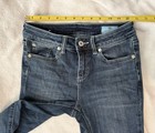 Gently Worn Stretchy High Rise Skinny Fit Cropped Size 2/26 Blue Jeans By CeCe — photo 9