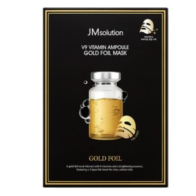 [JMsolution] V9 Vitamin Ampoule Gold Foil Mask - 1pack (10pcs)