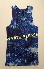 ISSEY MIYAKE Pleats Please Vest Blue Size3 F/S from Japan