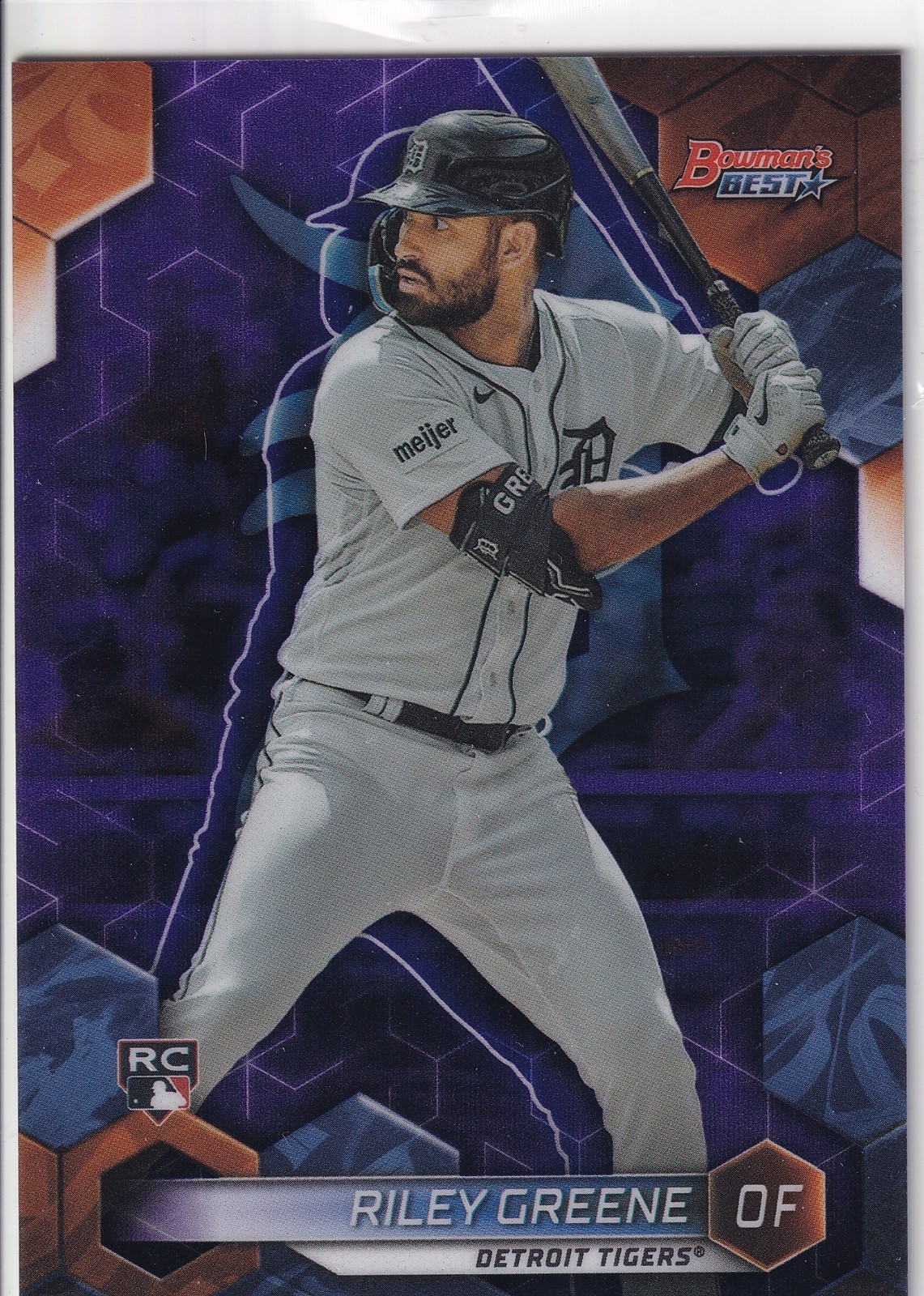2023 Bowman's Best - Riley Greene #30 Purple Refractor /250 (RC)