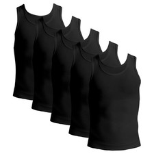 5 Pack Mens Sleeveless Gym Shirts Bodybuilding Fitness Tank Tops UK