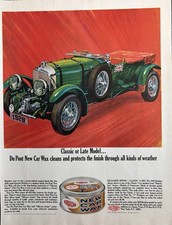 1965 DuPont New Car Wax Original Vintage Advertisement Bentley Print Ad