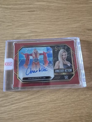 2023 Panini Select WWE - Charlotte Flair /60 Autogramm - Red Prizm Auto