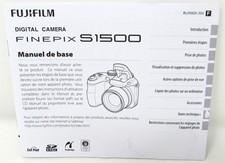 Fujifilm Digital Camera Finepix S1500 User Manuals Lot of 2 French and Spanish