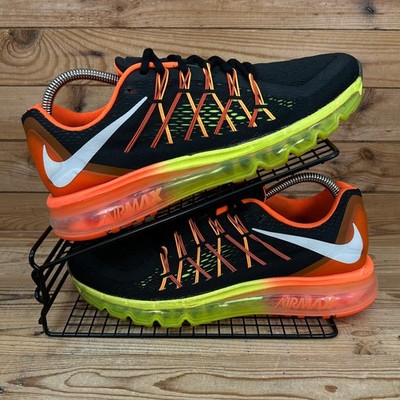 Nike Turnschuhe Herren Größe UK 8,5 Air Max 2015 schwarz hyperkarmesinrot Laufschuhe