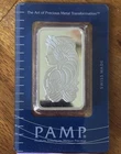 Pamp Suisse 1oz Silver Fortuna Bar in Plastic Assay Card