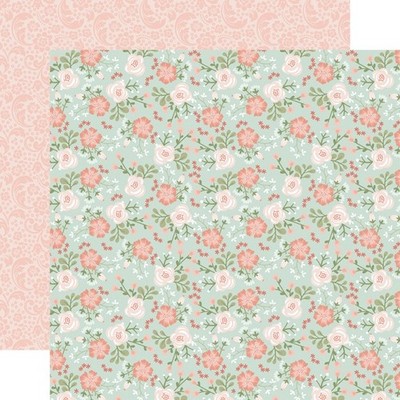 2 Sheets of Echo Park Paper OUR WEDDING 12x12 Cardstock - I Do