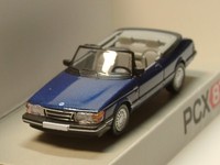 Pcx Saab 900 Turbo Cabriolet, 1986, Dunkel-Blau Met. - 870670 - 1:87
