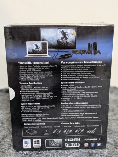 Elgato Game Capture HD High Definition Recorder - CERTIFIED REFUR / SEALED - Picture 6 of 9