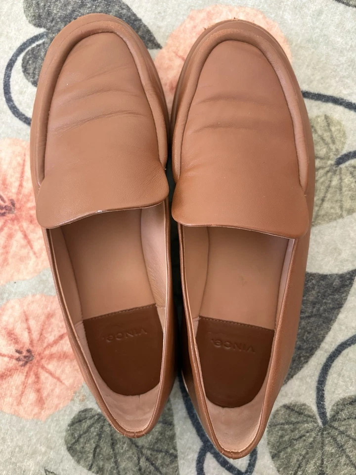 Mocasín de cuero Vince Sloane - Sequoia marrón tostado camel - Para mujer 7,5 Foto 4 de 4