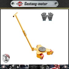 Mechanical Scooter 3t/6614lbs 360 3 x 80mm PU Wheels 800mm Handle Yellow