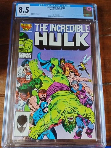 The Incredible Hulk #322 Cgc Graded 8.5 (Marvel Comics August 1986)