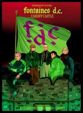 Fontaines DC Cardiff Castle 2025 A3 A4 Print Poster Album Unframed