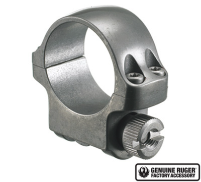 Ruger Scope Ring 3ktg Low Grey Stainless Steel 90293 for sale