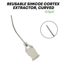 Cánula Aspiradora Simcoe Extractor Corteza 0.3mm Puerto Lateral 23 ga Herramienta Oftálmica