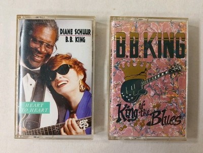 BB King B.B. KING Cassette Tape Album Lot Of 2 Tapes Diane Schuur Heart To Heart