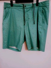Lululemon Mens Swim Trunks Size 38 Green Multi 9.5  Inseam