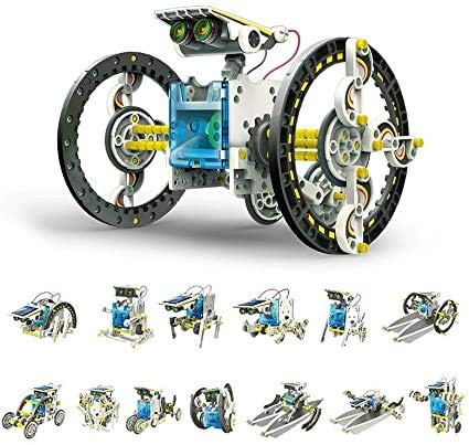 ЗЕЛЕНАЯ ЭНЕРГИЯ DIY STEM 14-В-1 KIT EDUCATION SOLAR ROBOT TOY MULTI