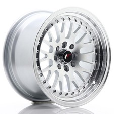 Cerchio in Lega Japan Racing JR10 15x8 ET20 4x100/108 Grigio Fronte Spazzolato