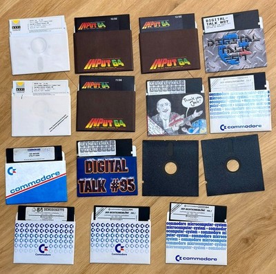 C64 DISKETTEN KONVOLUT GEOS 1351 MOUSE DISK DEMODISKETTE COMMODORE USW.