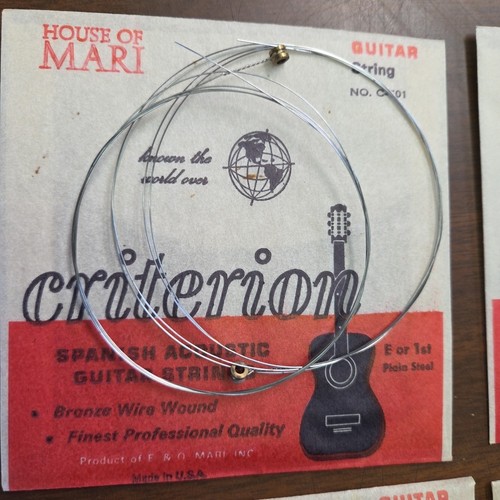 Criterion Spainish Acoustic Guitar 8 Strings House Of Mari Bronze C500 10-50 NOS - Afbeelding 9 van 16