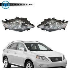 For 2010-2012 Lexus Rx350 Headlight Left+right Side Xenon/hid W/afs Chrome Clear