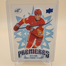 2024-25 Upper Deck Ice Premiers Samuel Honzek #239 (Blue) Calgary Flames /399