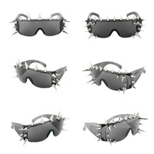 Punk Sunglasses Lightweight Trendy Sunglasses for Travel Stage Unisex