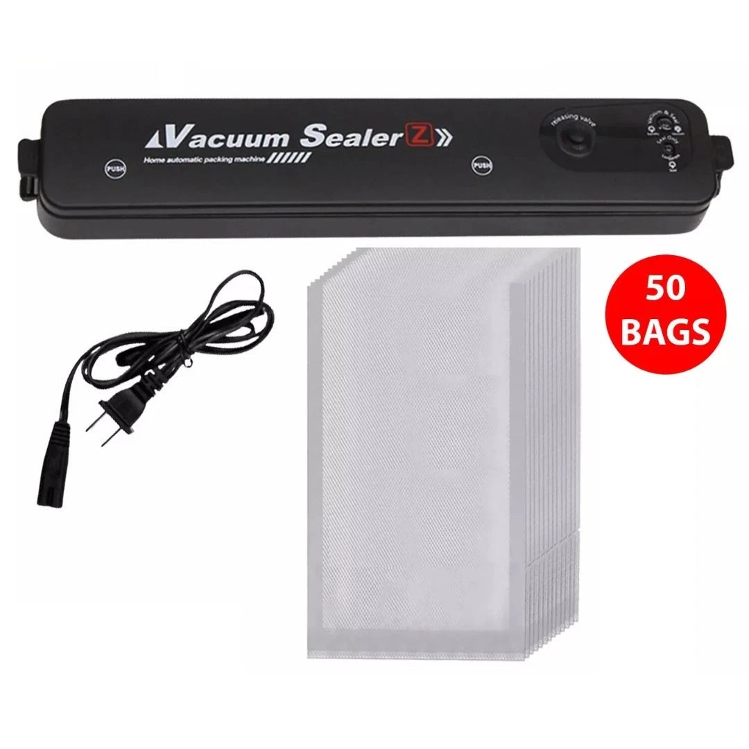 Vacuum Sealer Machine Food Preservation Storage Saver Bag Sealer (With 50 Bags)