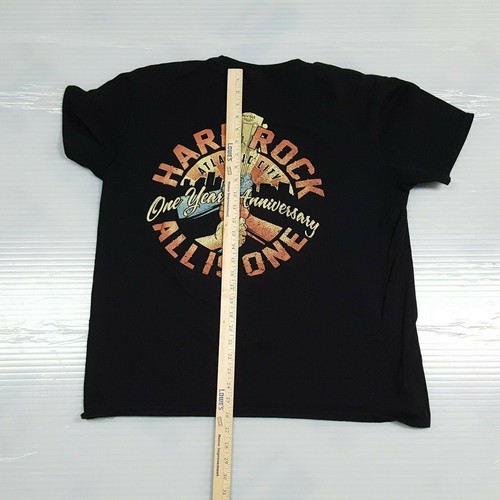 Hard Rock Shirt Mens XL Black Atlantic City 1st Year Anniversary Tee - Picture 6 of 10