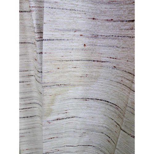 Vintage Beige Textured Slub Pinch Pleat Curtain Drape 4 Panel 26" x 53" 62" MCM - Picture 11 of 11