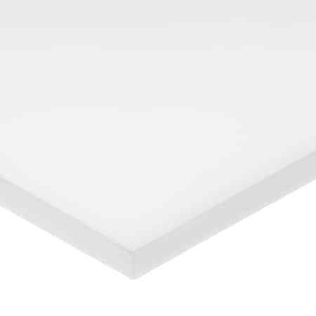 Zoro Select Bulk-Ps-Uhmw-351 White Uhmw Polyethylene Sheet Stock 48" L X 12" W