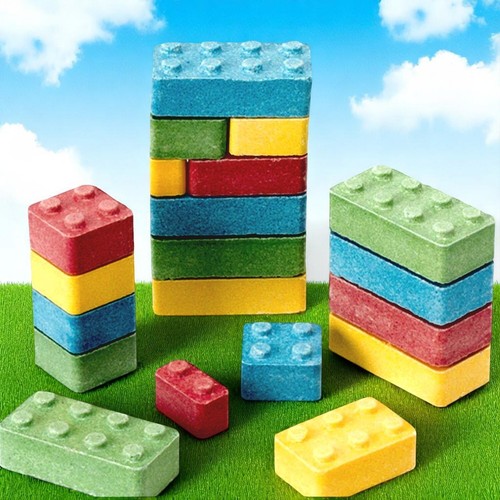 Candy Blocks Blox - 4 sabores - bolsa de 1 lb - divertido bloque de construcción caramelo - Imagen 1 de 8