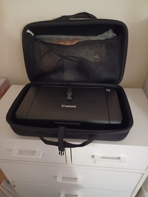 NICE 2019 CANON PIXMA TR150 WIRELESS PRINTER W/ MANUELS, CORDS, CD & CARRYING C